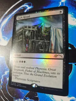 Mtg DARK RITUAL FOIL ENGLISH Graphic Novel Insert Media Promo NM 005 NM EX - Image 2