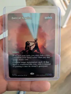 force of negation Nm Near Mint Borderless Foil Magic The Gathering - Image 4