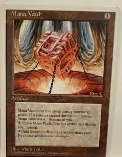 Wizards Mana Vault MTG Core Set 4th Edition Artifact Rare English Mark Tedin - Image 1