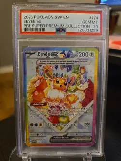 Pokemon Prismatic Evolutions Super-Premium Collection Eevee EX PSA 10 - Image 1