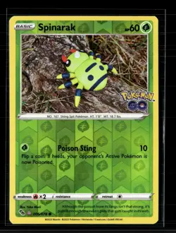 Pokemon 2022 GO Spinarak Ditto #6/78 - Image 1