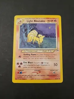 LP/MP Light Ninetales - 50/105 Neo Destiny - WOTC Unlimited - Pokemon TCG - 2002 - Image 1