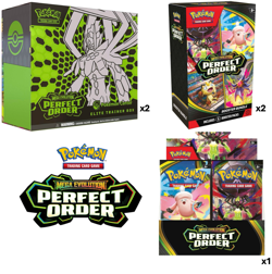 PRESALE Pokemon Perfect Order: POKEMON CENTRE BUNDLE (1xBDB/2xBB/2x PC ETB) NEW! - Image 1
