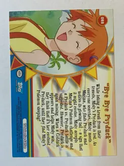2000 Topps Pokemon #OR8 "Bye, Bye Psyduck" (B) TV Animation Series 3 - Image 2