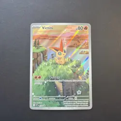 2025 Pokemon SV Black Star Promos SVP EN Victini #208 Illustration Collection - Image 1