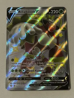Pokemon TCG Rillaboom v SV105/SV122 Shining Fates Shiny Vault - Image 1