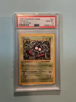 1999 POKEMON BASE SET 1ST EDITION TANGELA #66 PSA 10 GEM MT. - Image 1