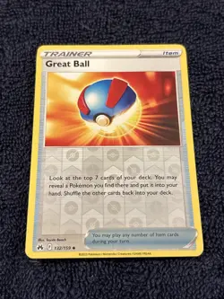 Pokemon - Great Ball 132/159 - Reverse Holo - Crown Zenith - NM/M - Image 1