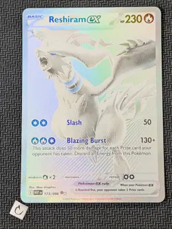 Reshiram ex 173/086 - White Flare Rare Holo Pokemon TCG NM - Image 1