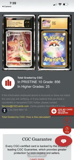 Pokemon Gardevoir 072/068 Incandescent Arcana Character Rare Holo CGC 10 - Image 1