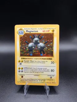 1999 Pokemon TCG Magneton 009/102 Base Set (Shadowless) Holo MP - Image 1