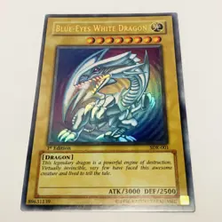 2002 Yugioh SDK-001 Blue-Eyes White Dragon Ultra Rare 1st Edition Near Mint - Image 3