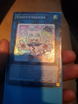 Yugioh! Yummy⭐Snatchy *COLLECTOR'S RARE* Justice Hunters JUSH-EN022 NM In Hand - Image 2