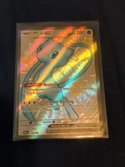 Pokemon TCG Mew EX 216/091 Paldean Fates Full Art Shiny Ultra Rare NM Condition - Image 1