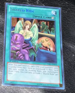 *** SHARED RIDE *** ORIGINAL 1ST EDITION SECRET RARE LVAL-EN070 YUGIOH! - Image 1