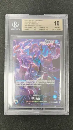2025 ONE PIECE PROMOS 2ND ANNIVERSARY #OP09-061 MONKEY.D.LUFFY L BGS 10 - Image 1