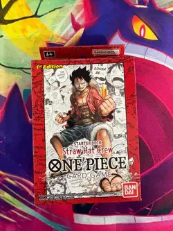 Super Pre Release Deck ST01 Straw Hat Crew Sealed One Piece Sealed 1st Edition - Image 1