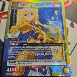 Union Arena Alice Synthesis Thirty SR Holo Action Sword Art Online 4000BP - Image 1