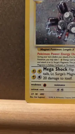 Lt. Surge's Magneton Gym Heroes 8/132 Rare Holo DMG - ungraded Pokemon Card - Image 4