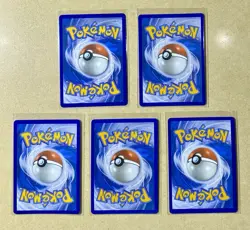 Pokemon TCG 5 Card Radiant Lot Alakazam Jirachi And More - Image 2