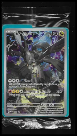 N’s Zekrom 031 Ascended Heroes ETB Factory Sealed Promo Card Pokemon Full Art - Image 1