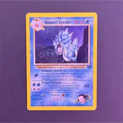 Vintage Pokemon Card TCG Giovanni's Gyarados Gym Challenge 5/132 Holo Rare - Image 1