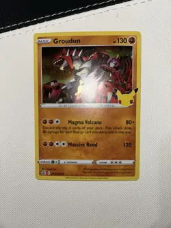 Pokemon Card Groudon 017/25 Holo Rare Celebrations 25th anniversary TCG NearMint - Image 2