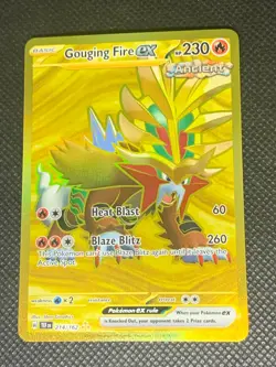 Gouging Fire ex 214/162 - Temporal Forces Pokemon Card - NM - Image 1