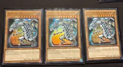 Yugioh 3x Blue-Eyes White Dragon SDBE-EN001 Ultra Rare - Image 1