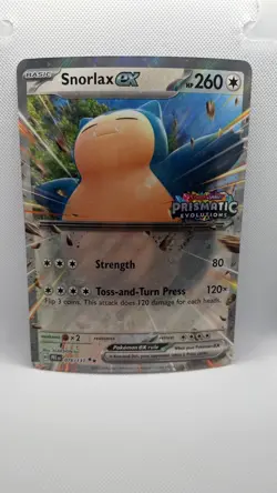 Snorlax ex (Prismatic Evolution Stamp) 076/131 Jumbo Card Promo Pokemon TCG 🌟 - Image 1