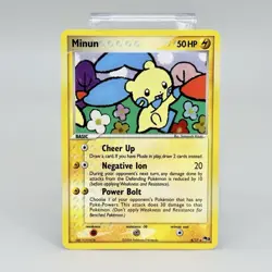 Pokemon Minum 4/17 Holo Card Pop Series 3 Vintage MP+ - Image 1
