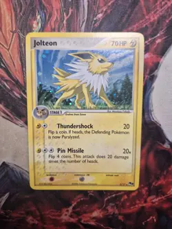 Jolteon 3/17 Holo Rare Pop Series 3 Pokemon Card - MP - Image 1