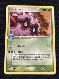 Forretress 9/17 2006 Pop Series 3 Promo Pokemon Card Vintage Exclusive - Mp - Image 1