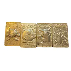 1999 Burger King Gold-Plated Pokemon Cards - Set of 4 - Image 1