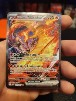 Team Rockets Moltres EX Destined Rivals 229/182 Secret Art Rare Card - Image 1