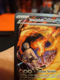 Team Rockets Moltres EX Destined Rivals 229/182 Secret Art Rare Card - Image 2