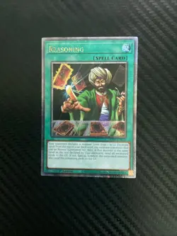Yugioh Reasoning RA01-EN052 Quarter Century Secret Rare 1st Ed NM - Image 1