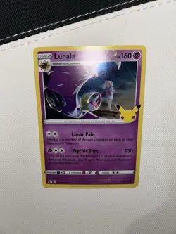 Pokemon Card Lunala 015/025 Holo Rare Celebrations 25th anniversary TCG Near M - Image 3