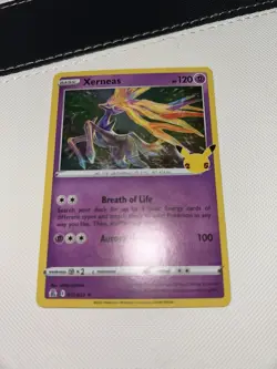 Pokemon Card Xerneas 012/025 Holo Rare Celebrations 25th anniversary TCG Near M - Image 2