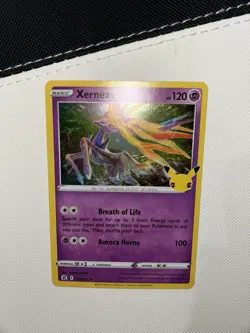 Pokemon Card Xerneas 012/025 Holo Rare Celebrations 25th anniversary TCG Near M - Image 3