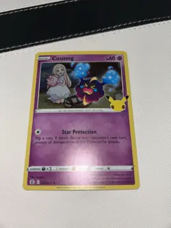 Pokemon Card Cosmog 013/025 Holo Rare Celebrations 25th anniversary TCG NearMint - Image 1