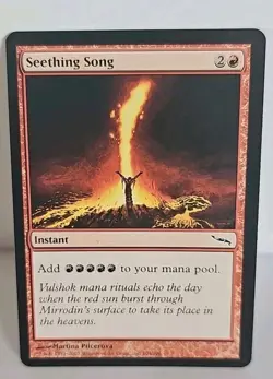 Mtg 🔥🔥 Seething Song 🔥🔥 Mirrodin MT/NM Regular Magic The Gathering - Image 1