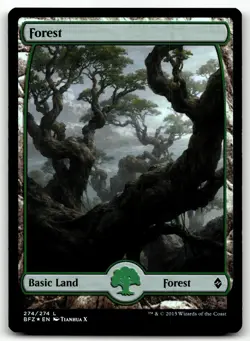 Forest (274) #274 Foil - Battle for Zendikar - Magic the Gathering - Image 1