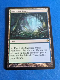Misty Rainforest 1x MtG Zendikar SP/NM **See Pictures!** - Image 1