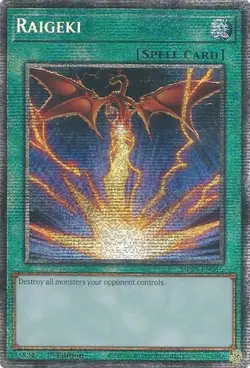 YuGiOh! - Raigeki - 2025 Mega-Pack - 1st Edition - Starlight Rare [NM] - Image 1