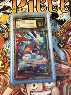 2025 One Piece TCG Monkey.D.Luffy ST26 OP09-061 Leader FOIL PRISTINE 10 - Image 1