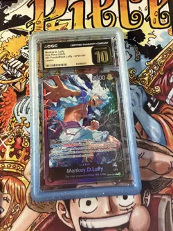 2025 One Piece TCG Monkey.D.Luffy ST26 OP09-061 Leader FOIL PRISTINE 10 - Image 3