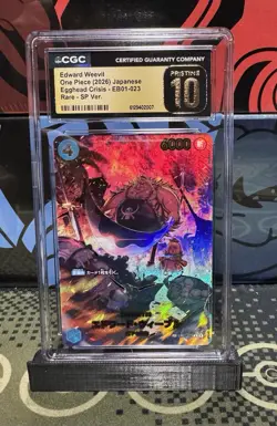 ONE PIECE Egghead Crisis EDWARD WEEVIL SP EB01-023 CGC Pristine 10 Japanese - Image 1