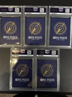 One Piece OP 13 Five Elders Demon Rare God Pack PSA 10 Sequential AA Full Set - Image 2