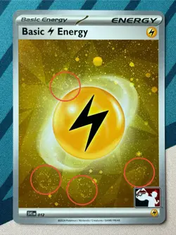 [4x Swirls] Pokemon Card - Holo Lightning Energy (SVE012) Prize Pack Series 7 NM - Image 1